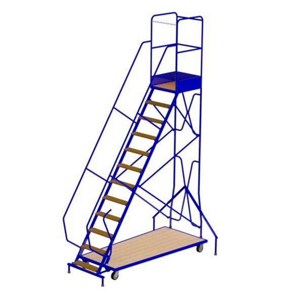Escabeaux roulants acier 12 marches
