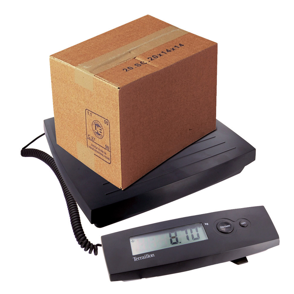 Pèse colis électronique avec adaptateur - 100 kg - Terraillon