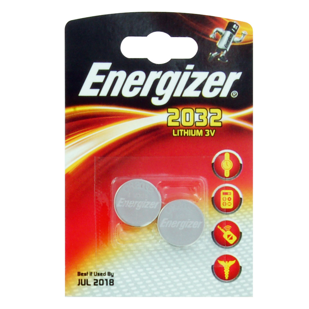 2 Piles bouton Lithium 3V 2032