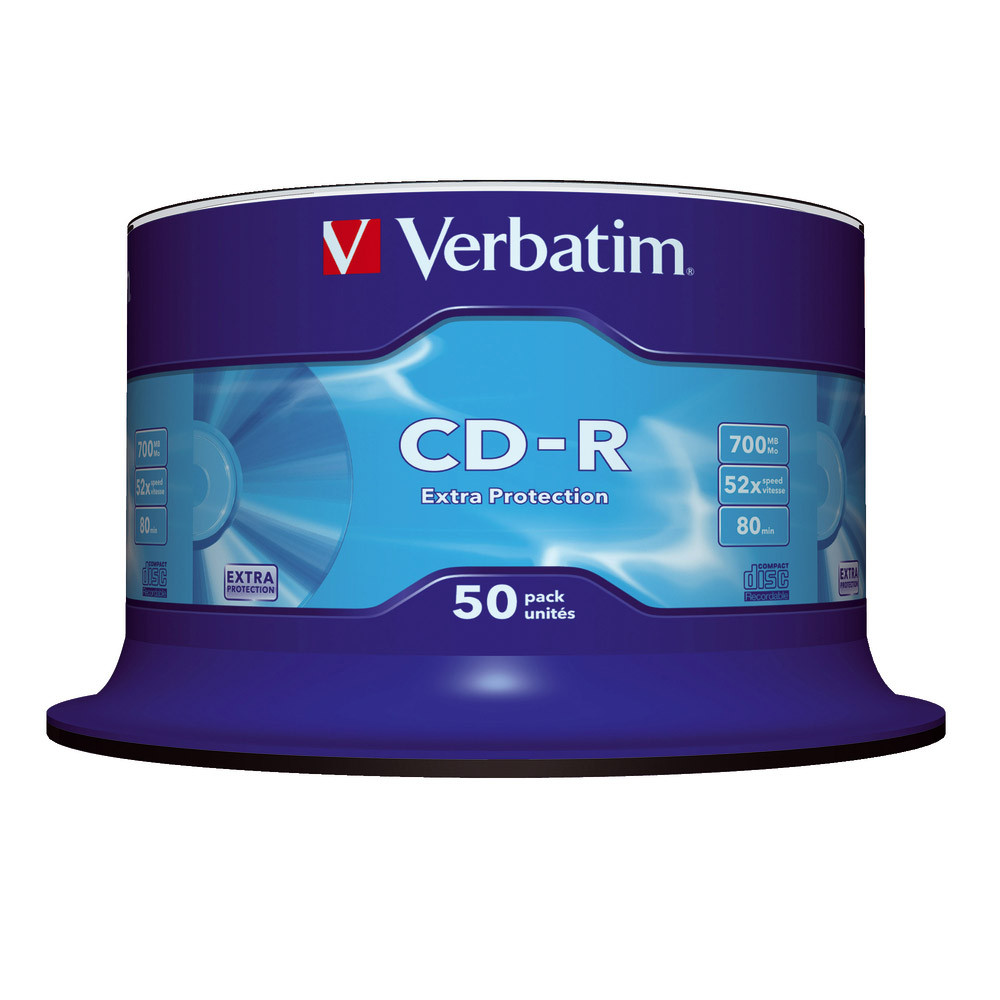 Spindle 50 CD-R Extra Protection 700 Mo Verbatim 52x