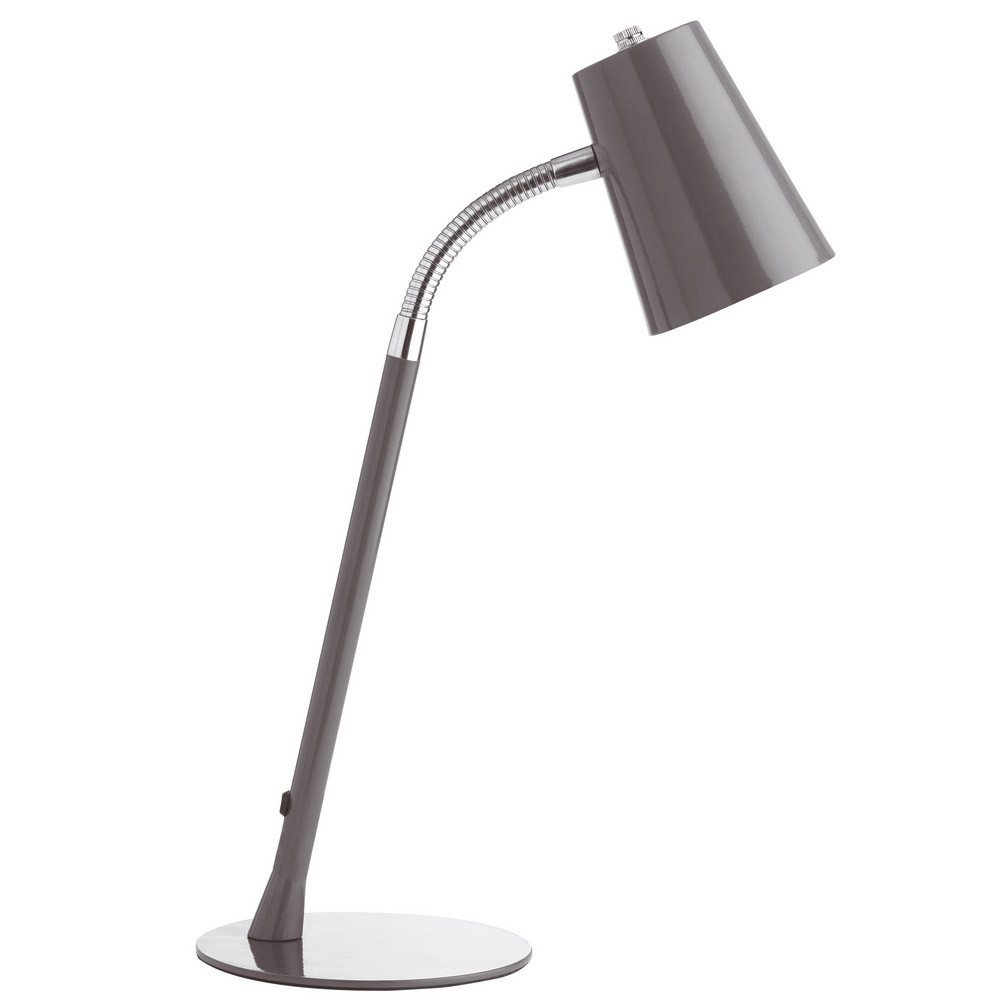 Lampe de bureau à Led Flexio 2 gris métal