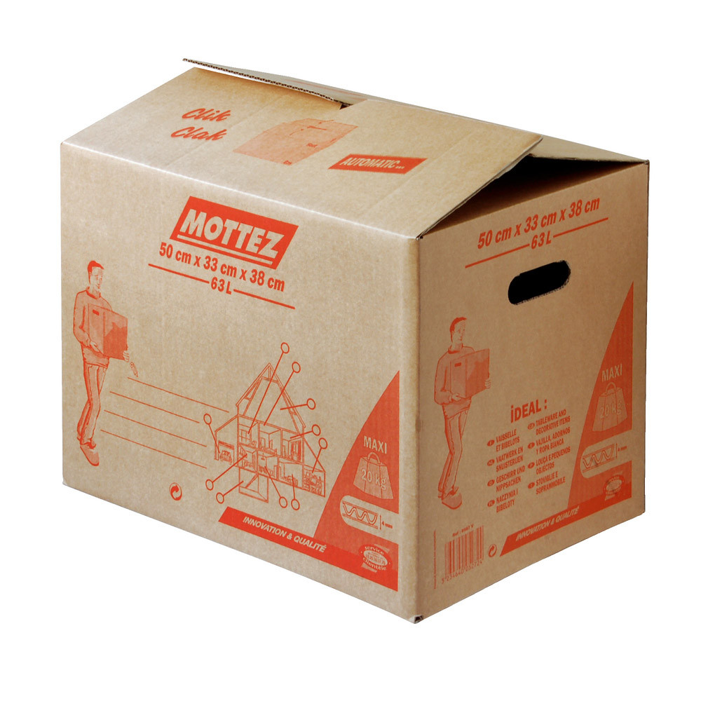 10 caisses de déménagement automatiques 63 L