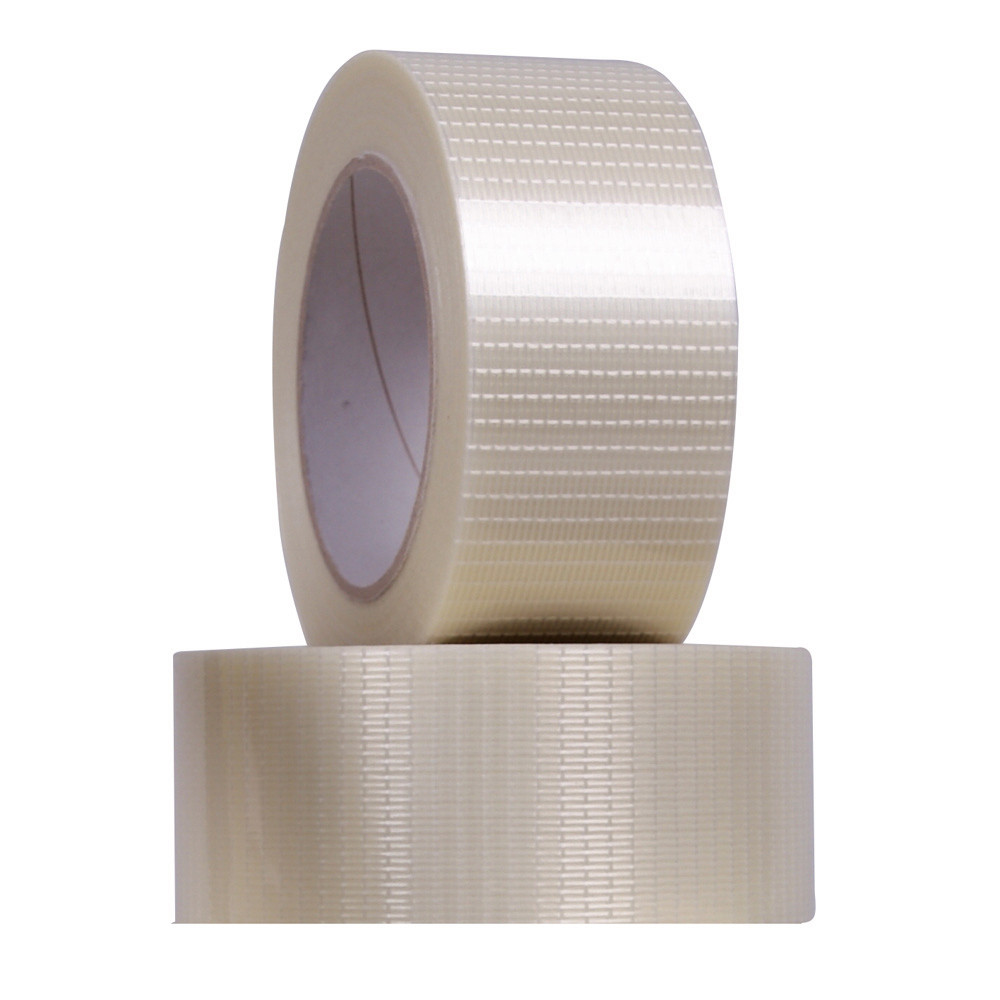 Rubans adhésifs armés 50 mm x 50 m, transparent, lot de 18