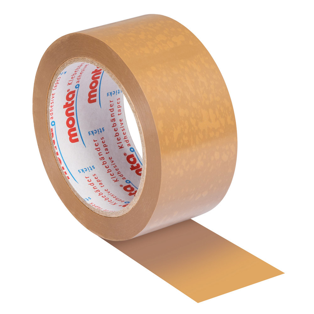 6 rubans adhésifs PVC Monta 283 havane 50 mm x 100 m