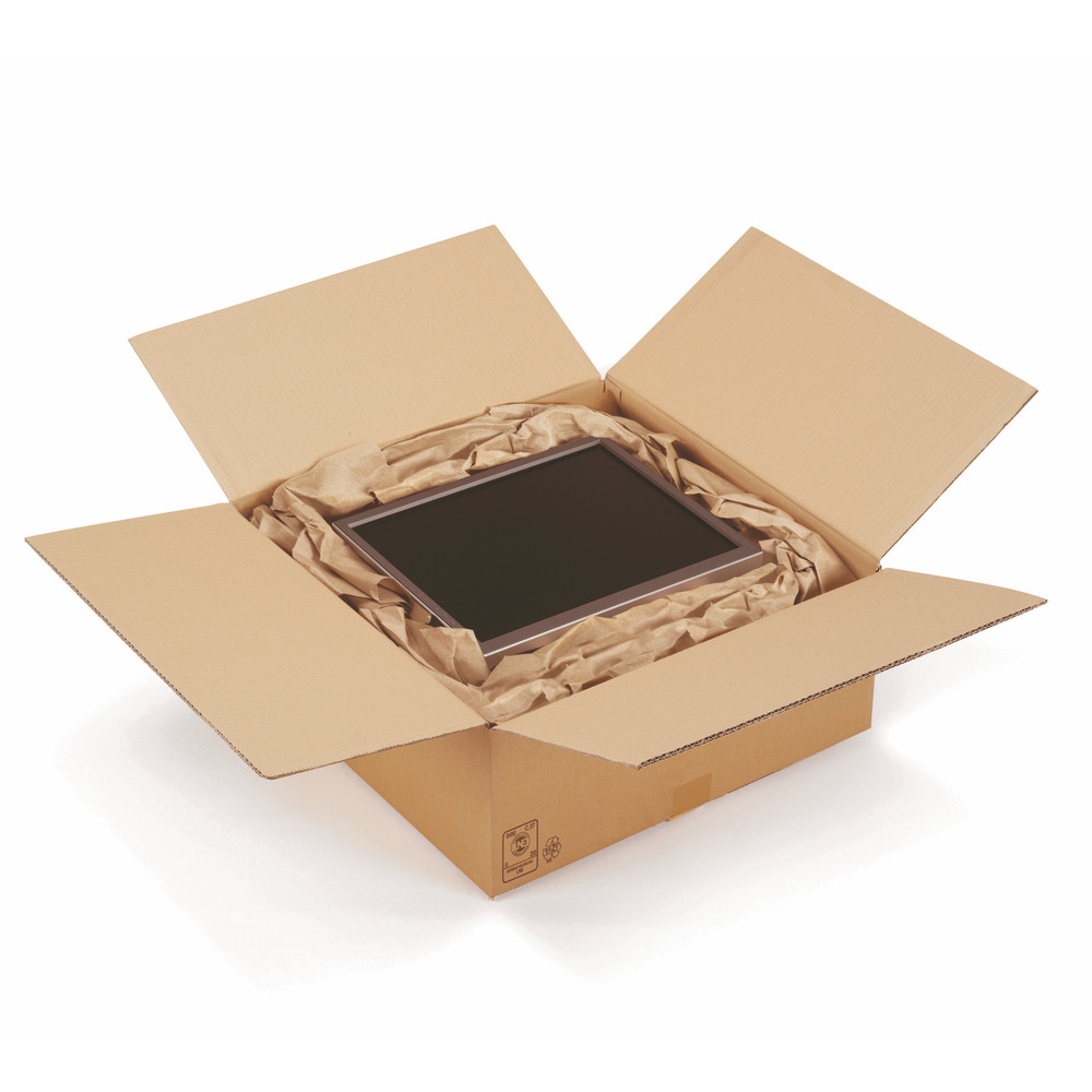 Caisse carton brune double cannelure RAJA 50x50x20 cm