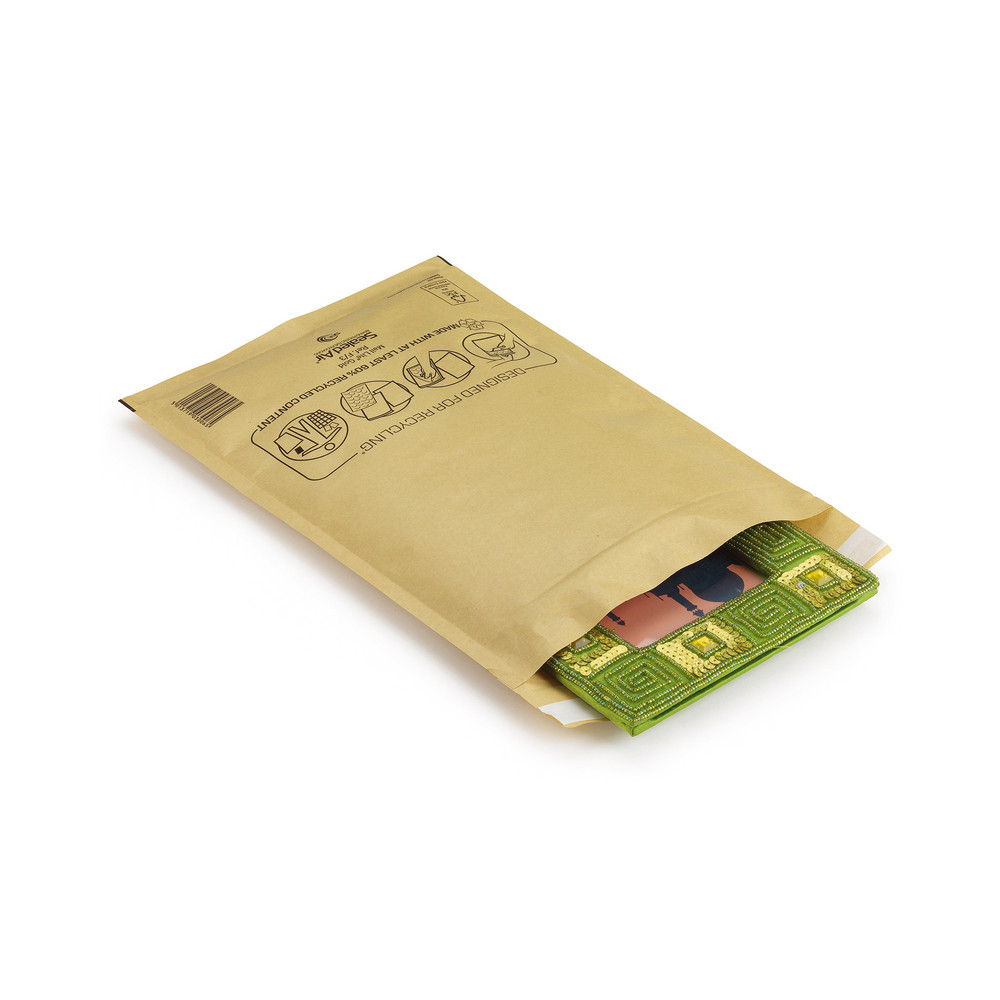 100 pochettes matelassées bulles Mail Lite 22 x 33 cm Kraft brun, le lot