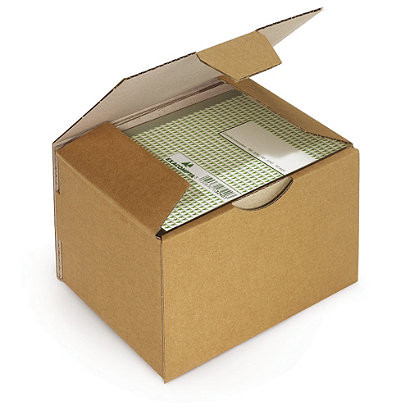 Boîte postale Rajapost brune 20x14x7,5 cm, lot de 50.