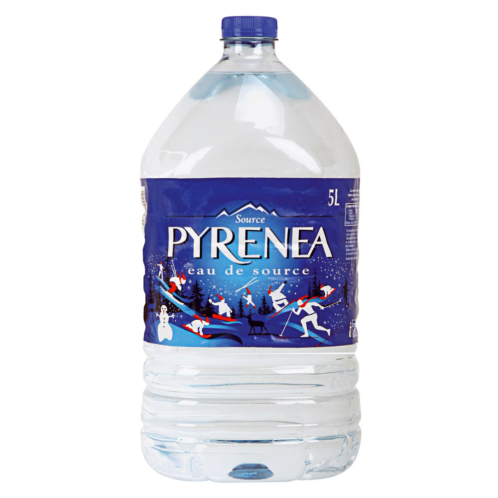 Eau plate Pyrenea, en bonbonne, lot de 4 x 5 L