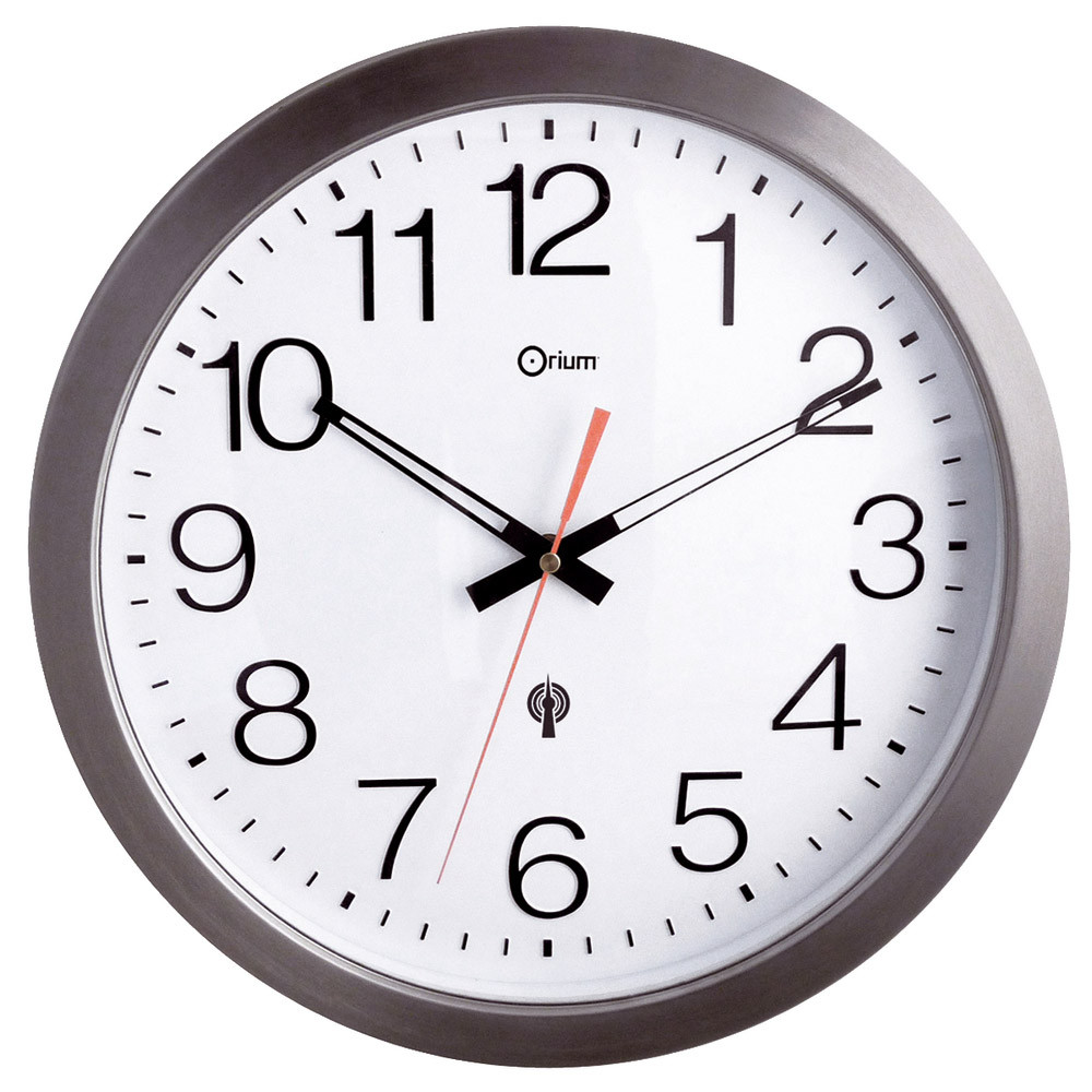Horloge extérieure radio pilotée inox