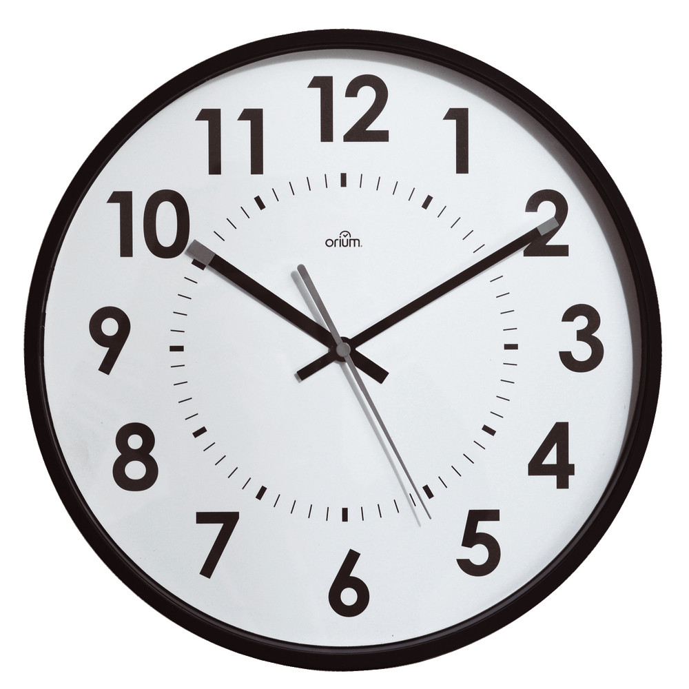 Horloge silencieuse Abylis Ø 30 cm coloris noir