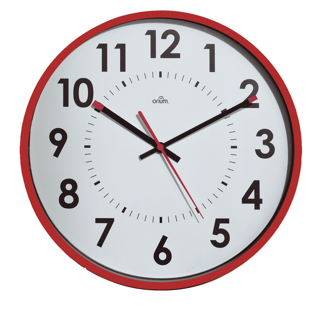 Horloge silencieuse Abylis Ø 30 cm coloris lie vin