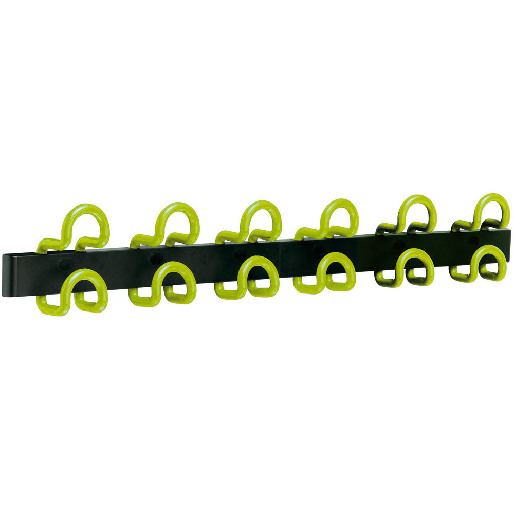 Ensemble 6 bi-patères, coloris vert anis