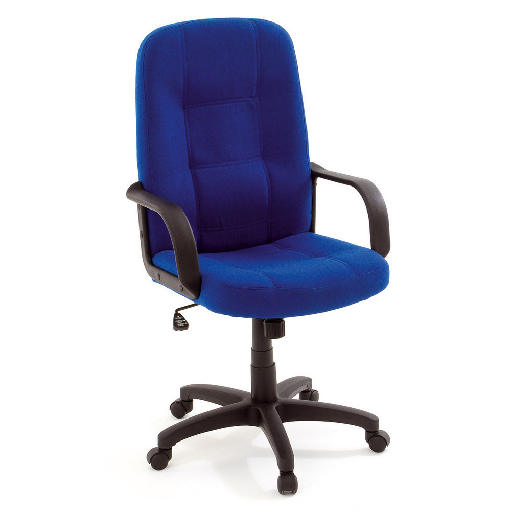 Fauteuil budget tissu bleu