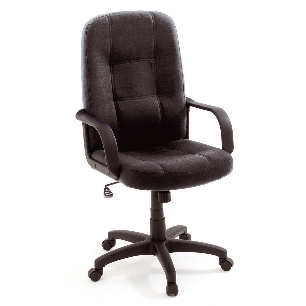 Fauteuil budget tissu noir