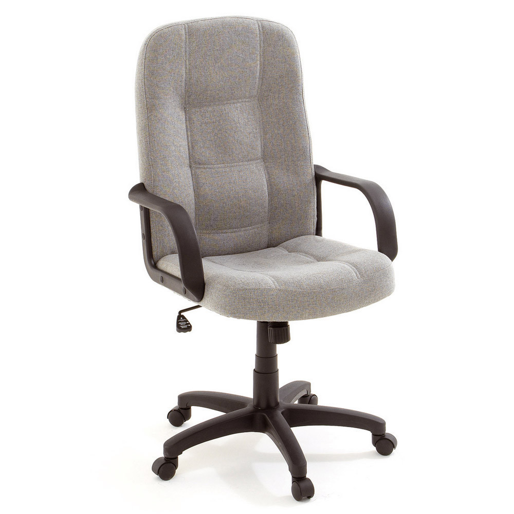 Fauteuil budget tissu gris