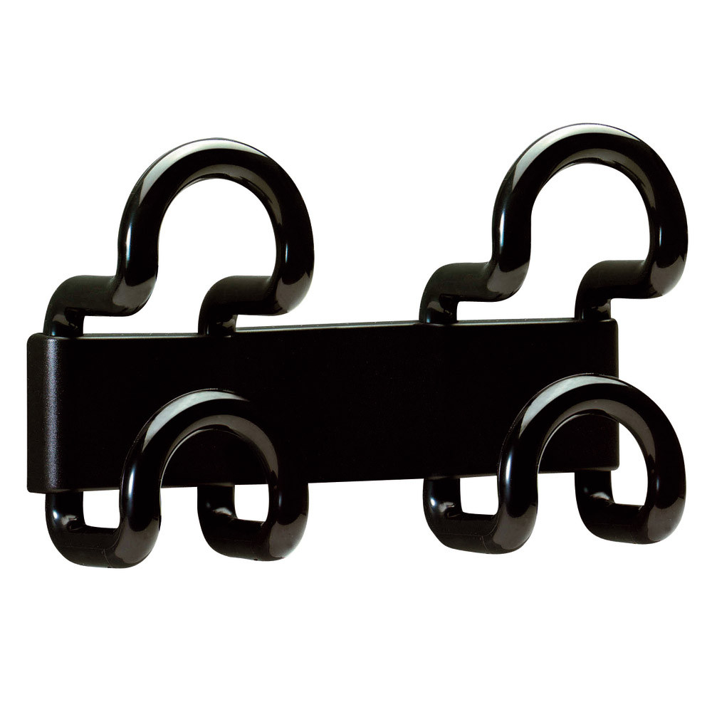 Bi-patère double noire