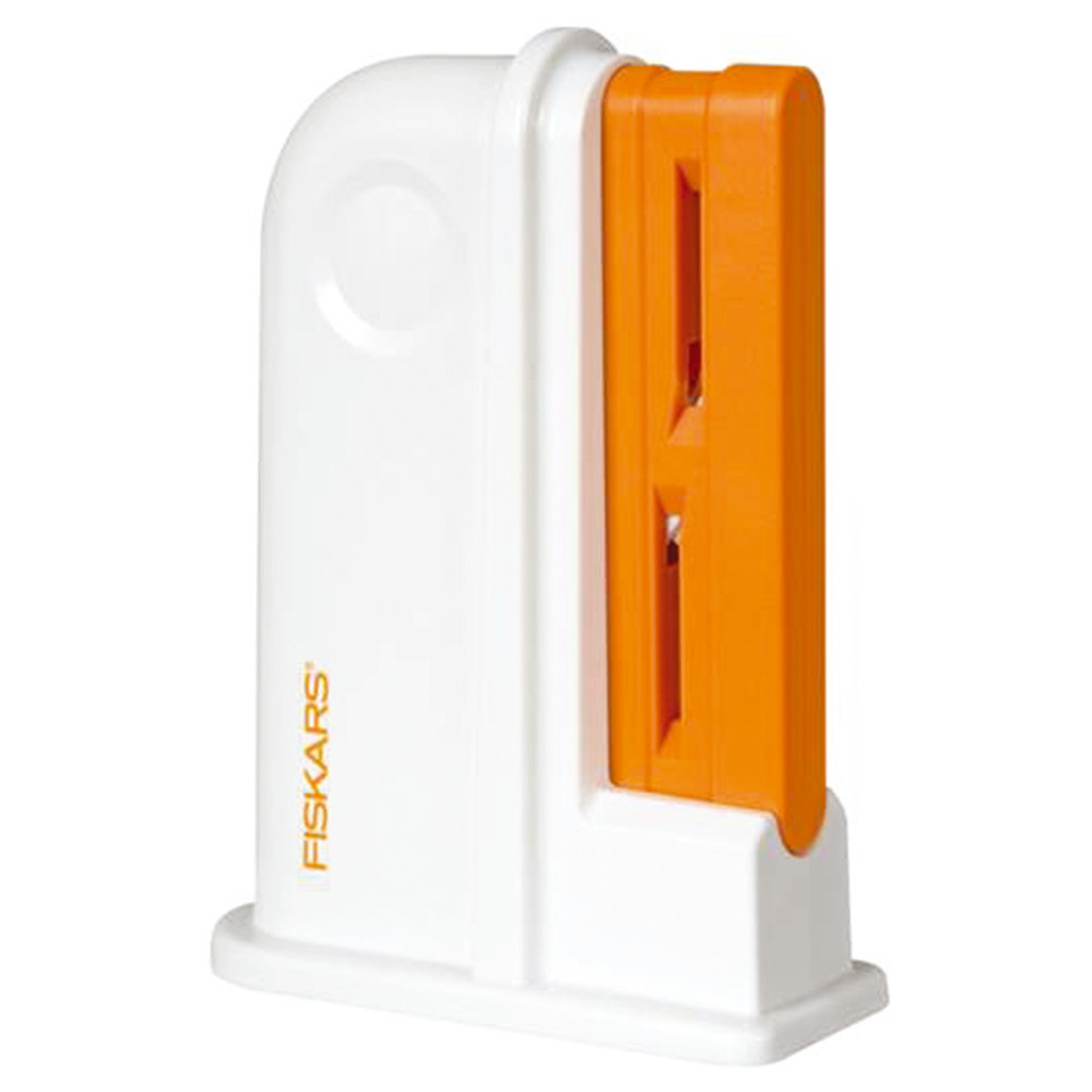 Aiguiseur de ciseaux universel Fiskars® coloris blanc/orange