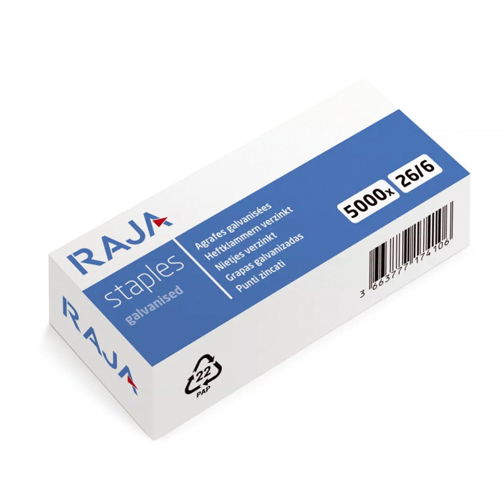 5000 agrafes 26/6 Raja