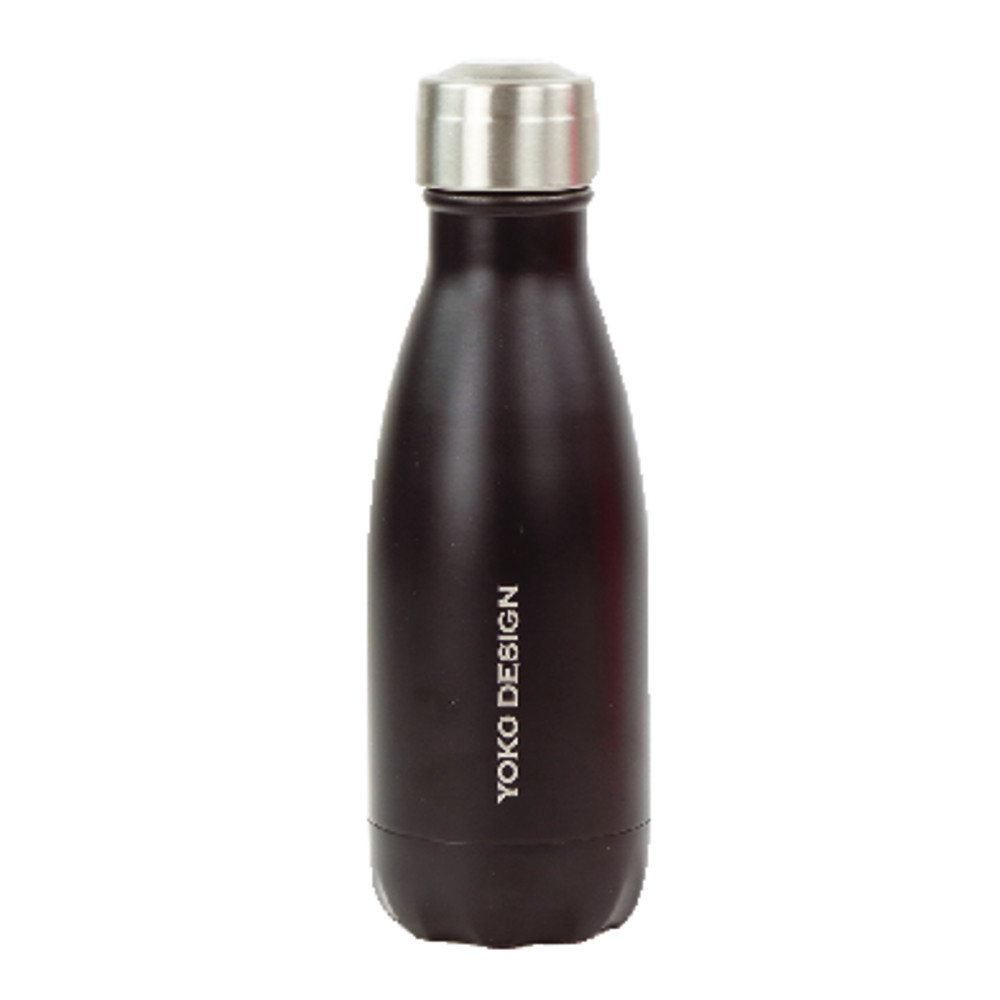 Gourde isotherme Yoko Design, 260 ml, coloris noir mat