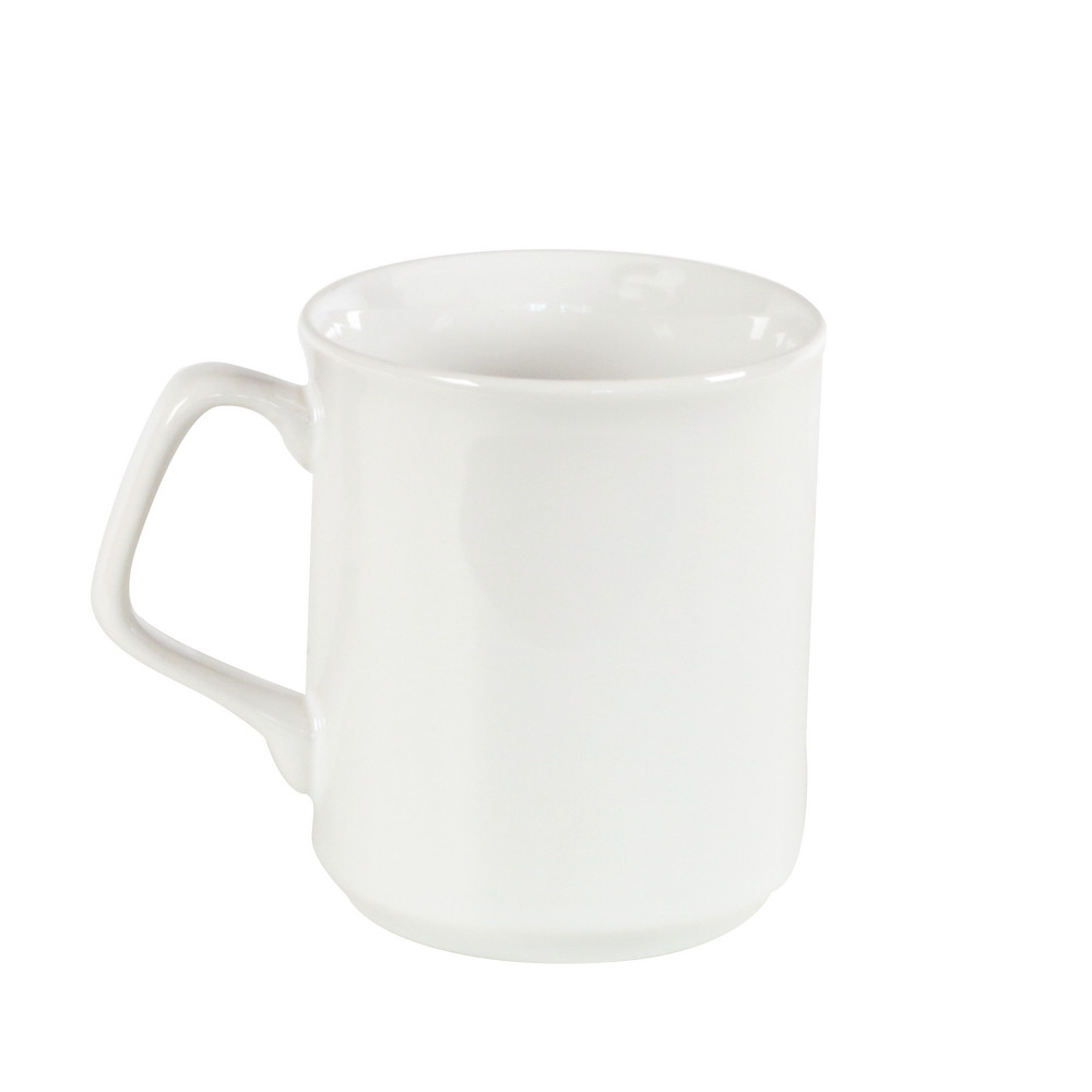 Lot de 6 mugs céramique blanc 30 cl