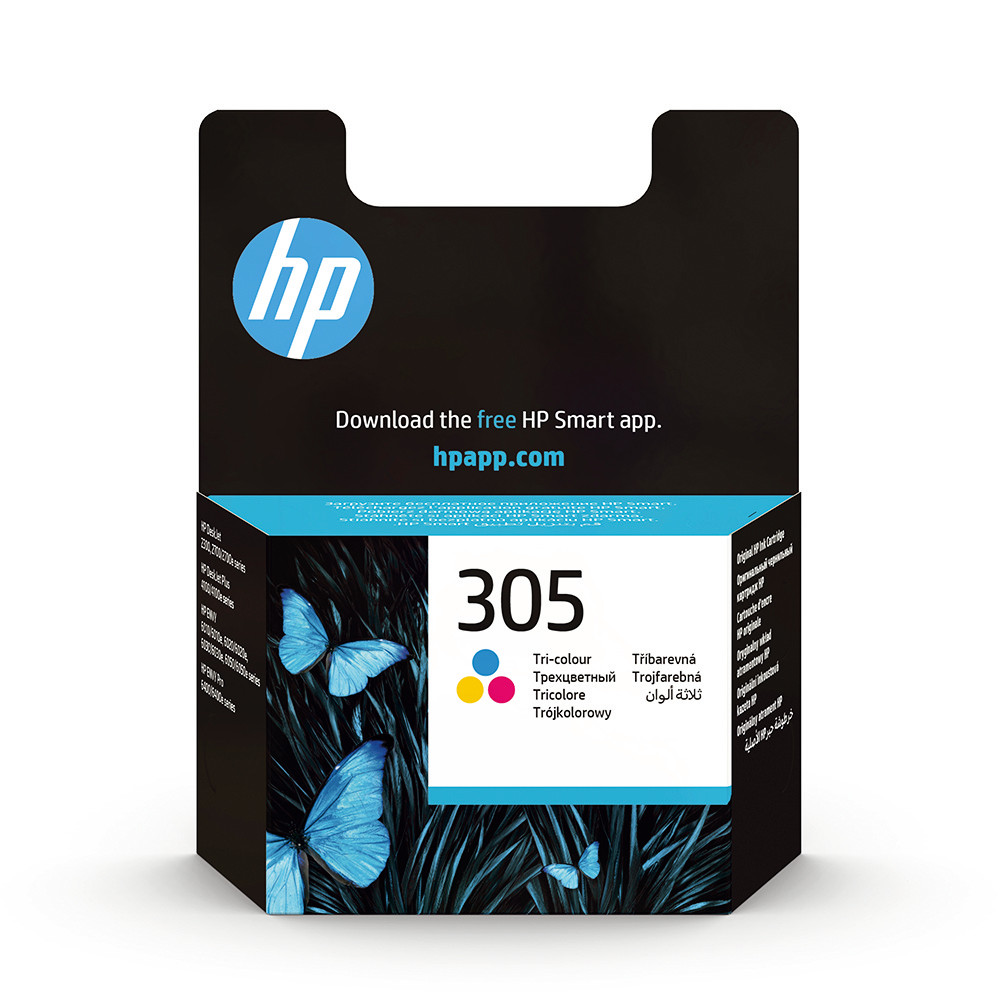 Cartouches encre HP 305 Deskjet couleurs pour imprimante jet d'encre