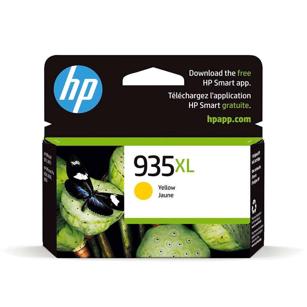 Cartouche encre HP 935 XL Officejet jaune pour imprimante jet d'encre