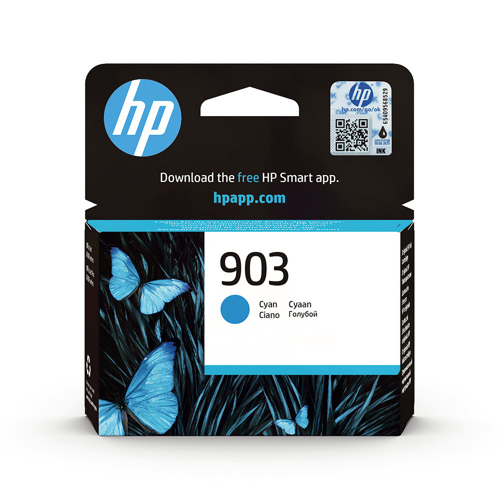 Cartouche encre HP 903 Officejet cyan pour imprimante jet d'encre