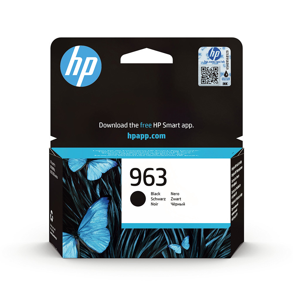 Cartouche encre HP 963 Officejet Pro noir pour imprimante jet d'encre
