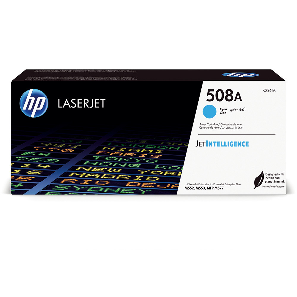Cartouche toner HP 508A cyan pour imprimante laser
