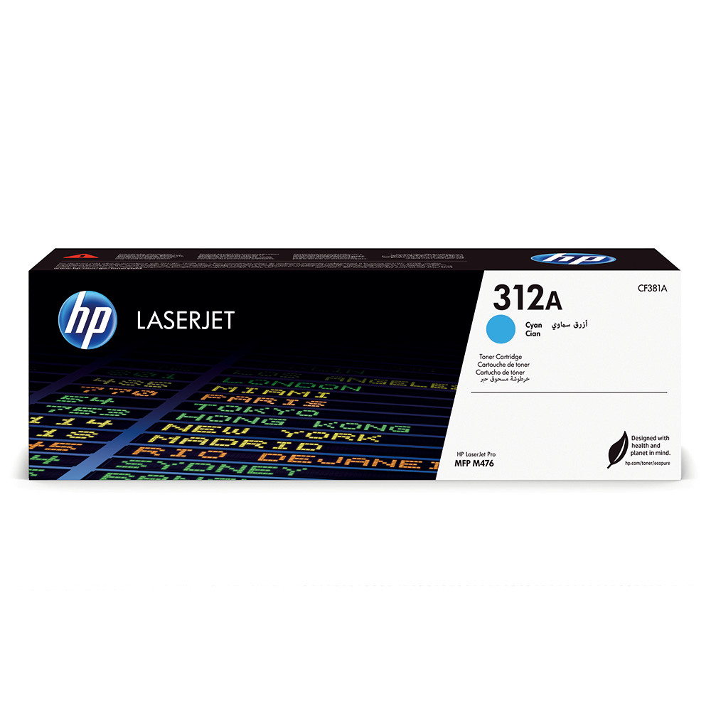 Cartouche toner HP 312A cyan pour imprimante laser