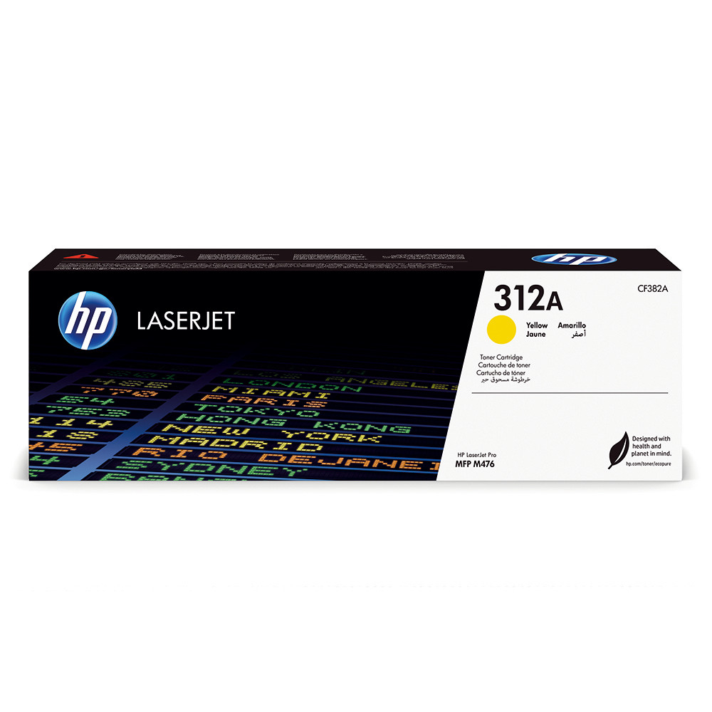 Cartouche toner HP 312A jaune pour imprimante laser