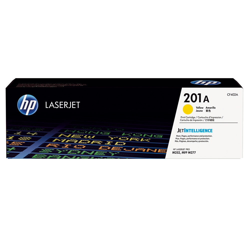 Cartouche toner HP 201A jaune pour imprimante laser