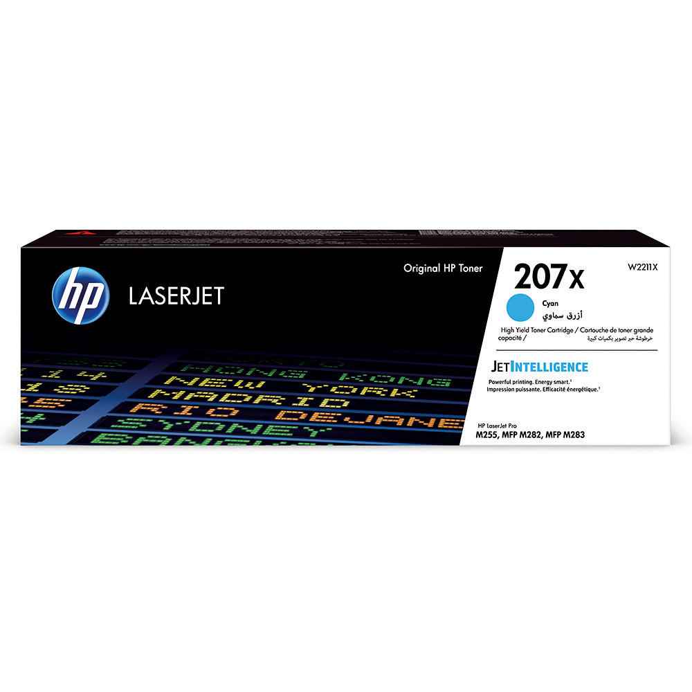 Cartouche toner HP 207X cyan pour imprimante laser