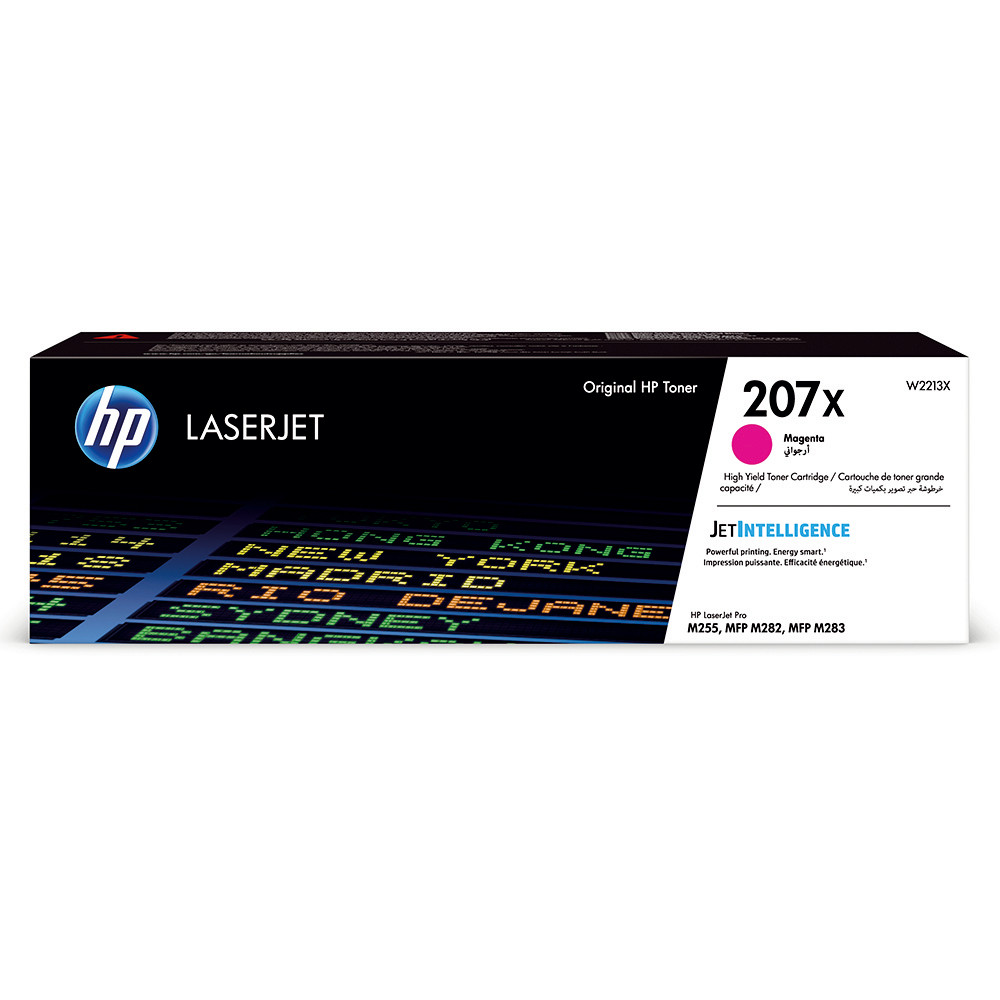 Cartouche toner HP 207X magenta pour imprimante laser