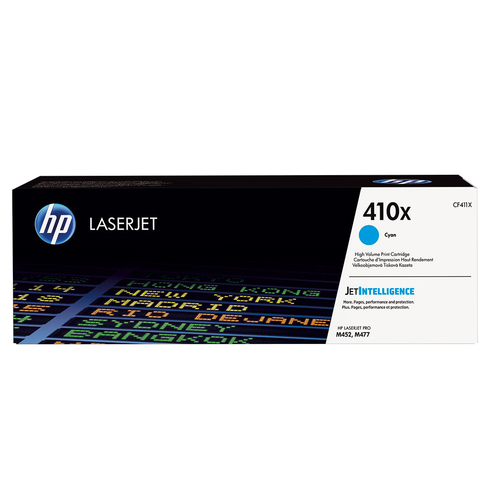 Cartouche toner HP 410X cyan pour imprimante laser