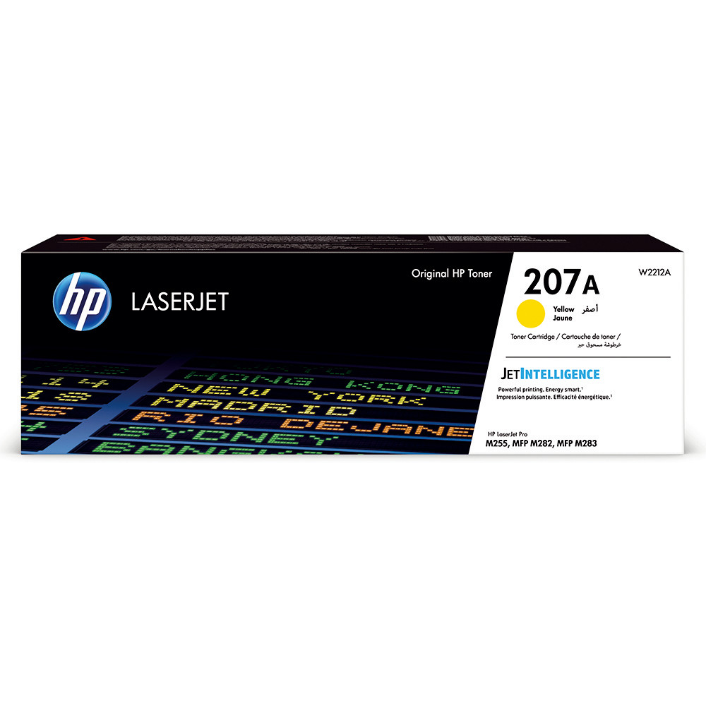 Cartouche toner HP 207A jaune pour imprimante laser