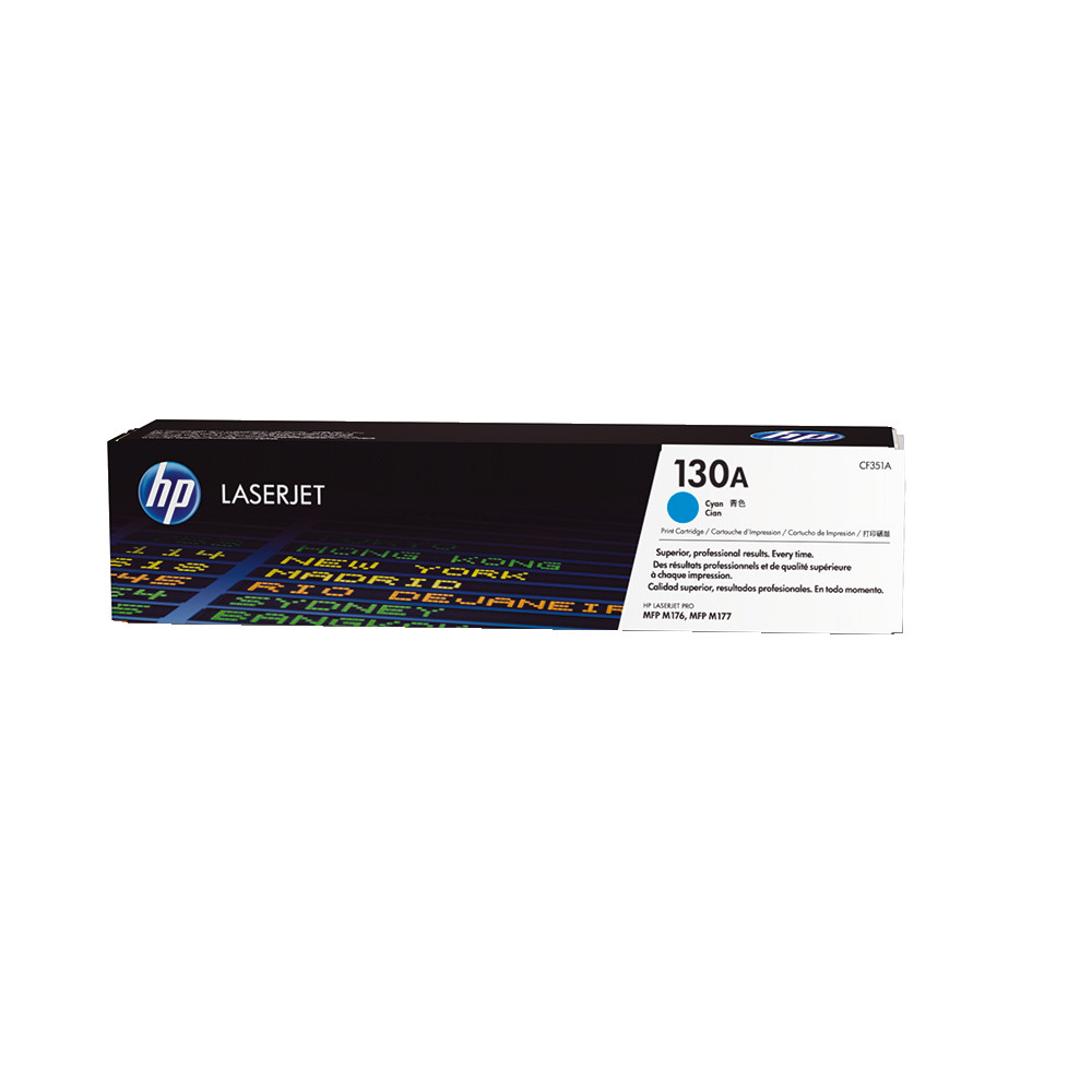 Cartouche toner HP 130A cyan pour imprimante laser