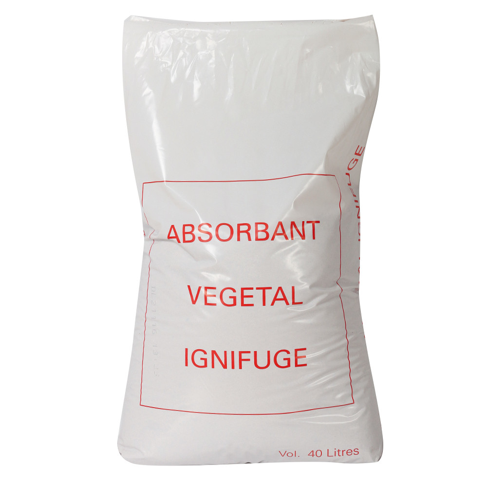 Absorbant végétal Ignifugé 40L