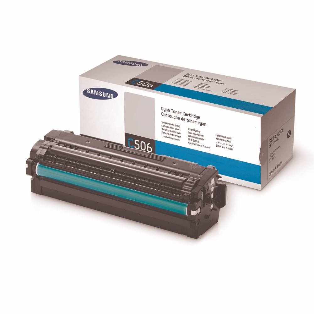 Cartouche de toner haut rendement Samsung CLT-C506L coloris cyan