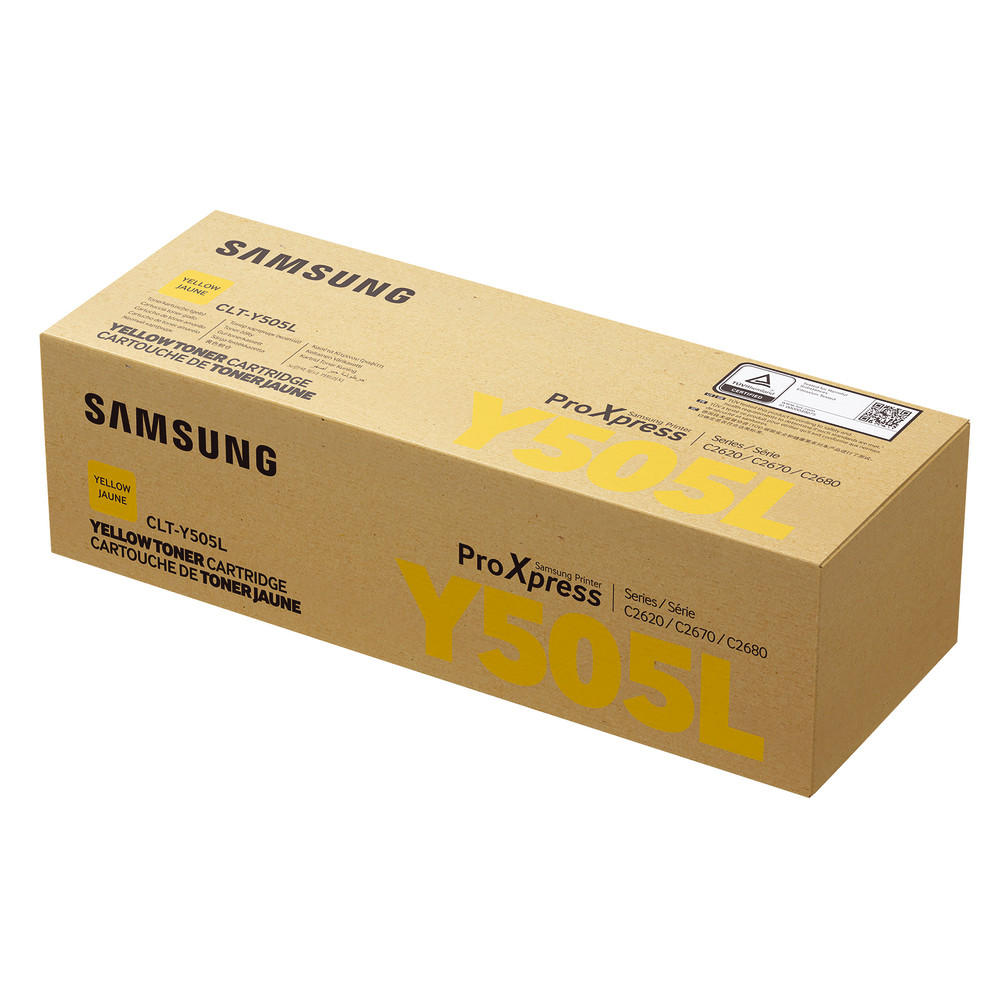 Cartouche de toner haut rendement Samsung CLT-Y505L coloris jaune