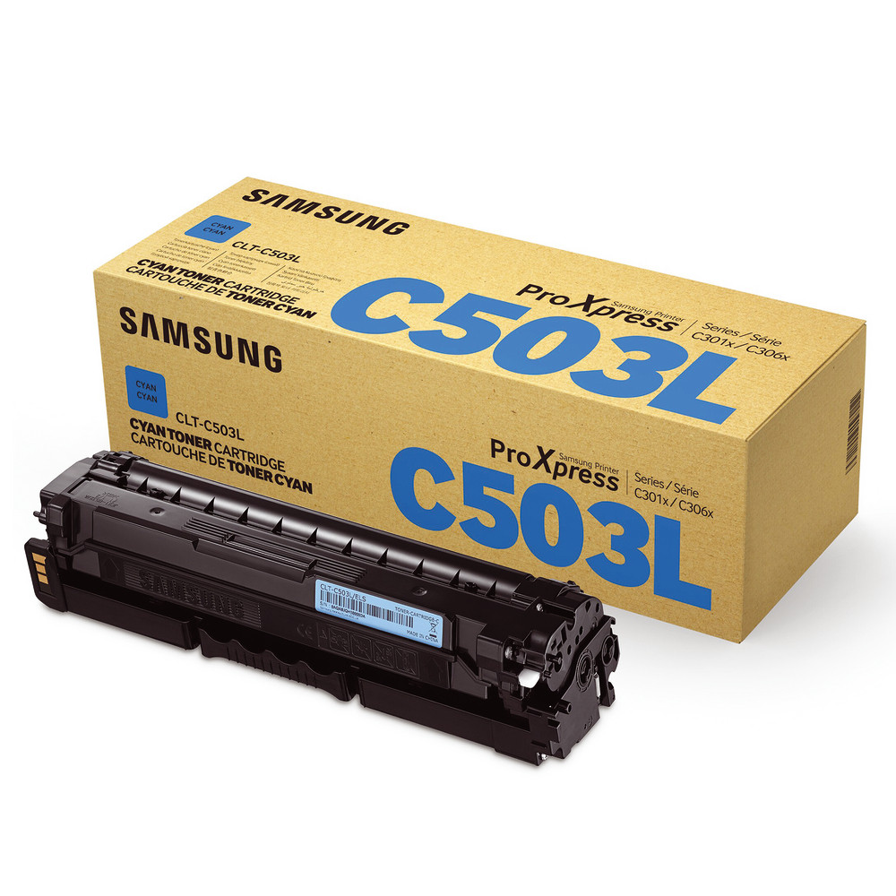 Cartouche de toner haut rendement Samsung CLT-C503L coloris cyan