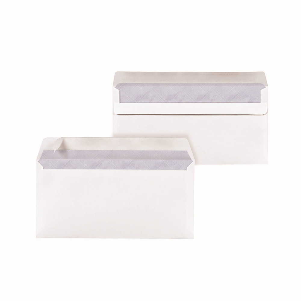 Enveloppes blanches Raja 80 g 110 x 220 cm, sans fenêtre, lot de 500