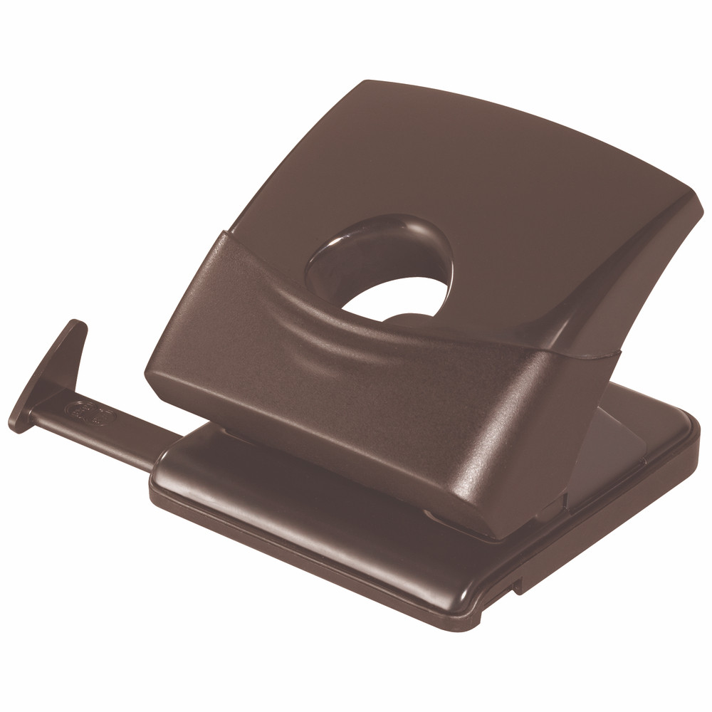 Perforateur de bureau Raja, 2 trous, capacité 18 feuilles, coloris noir