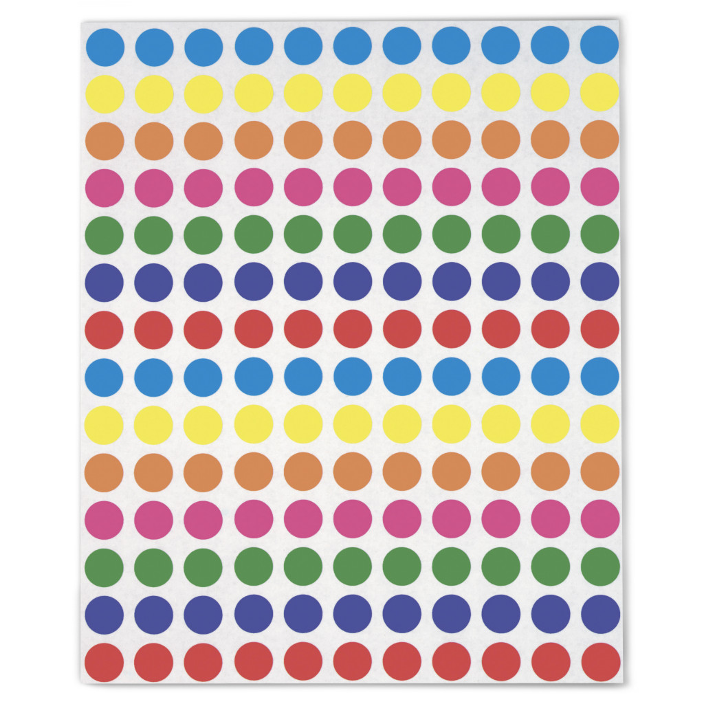 Pastilles de couleurs assorties adhésivité permanente Agipa