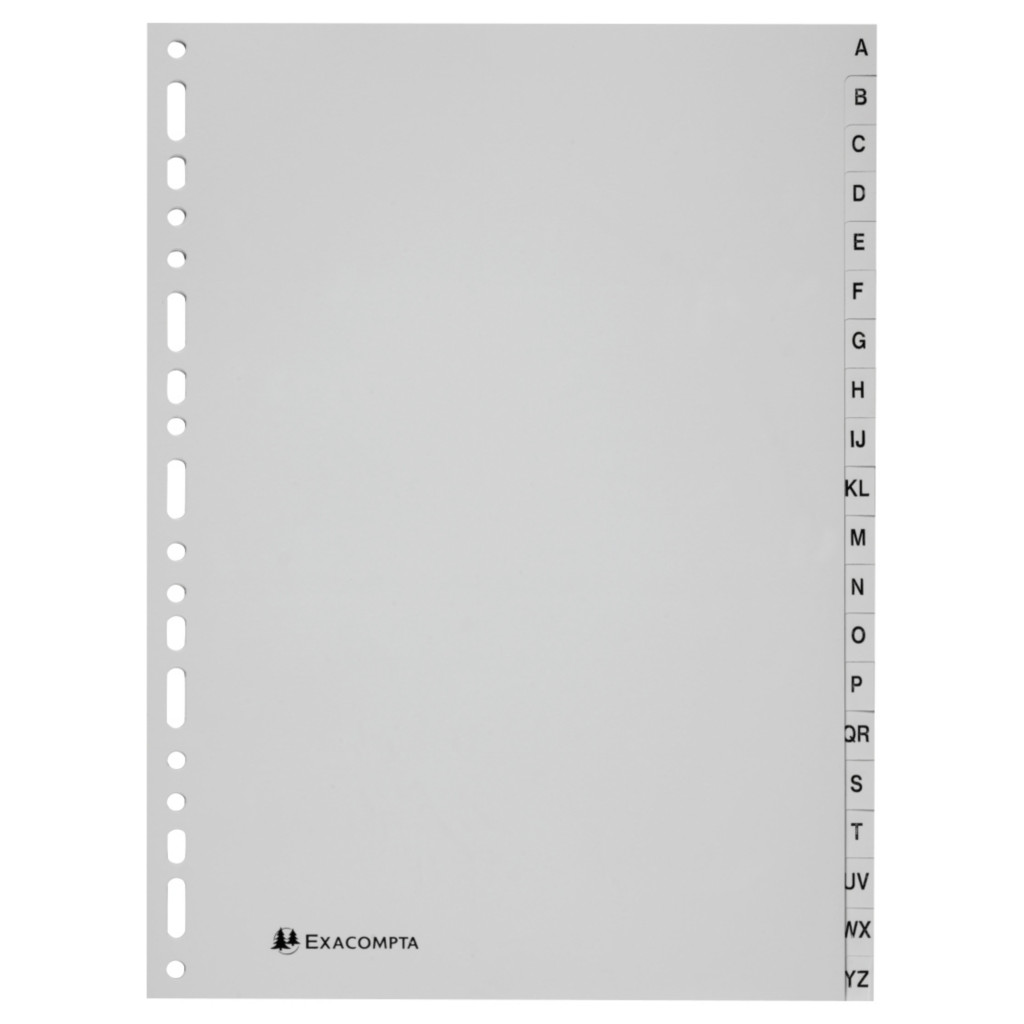 Intercalaires à touches imprimées