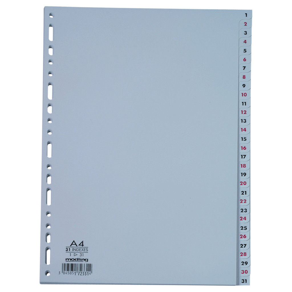 Intercalaires à touches imprimées