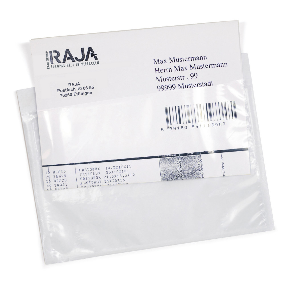 Neutrale Dokumententaschen Standard-Qualität im 250er Pack