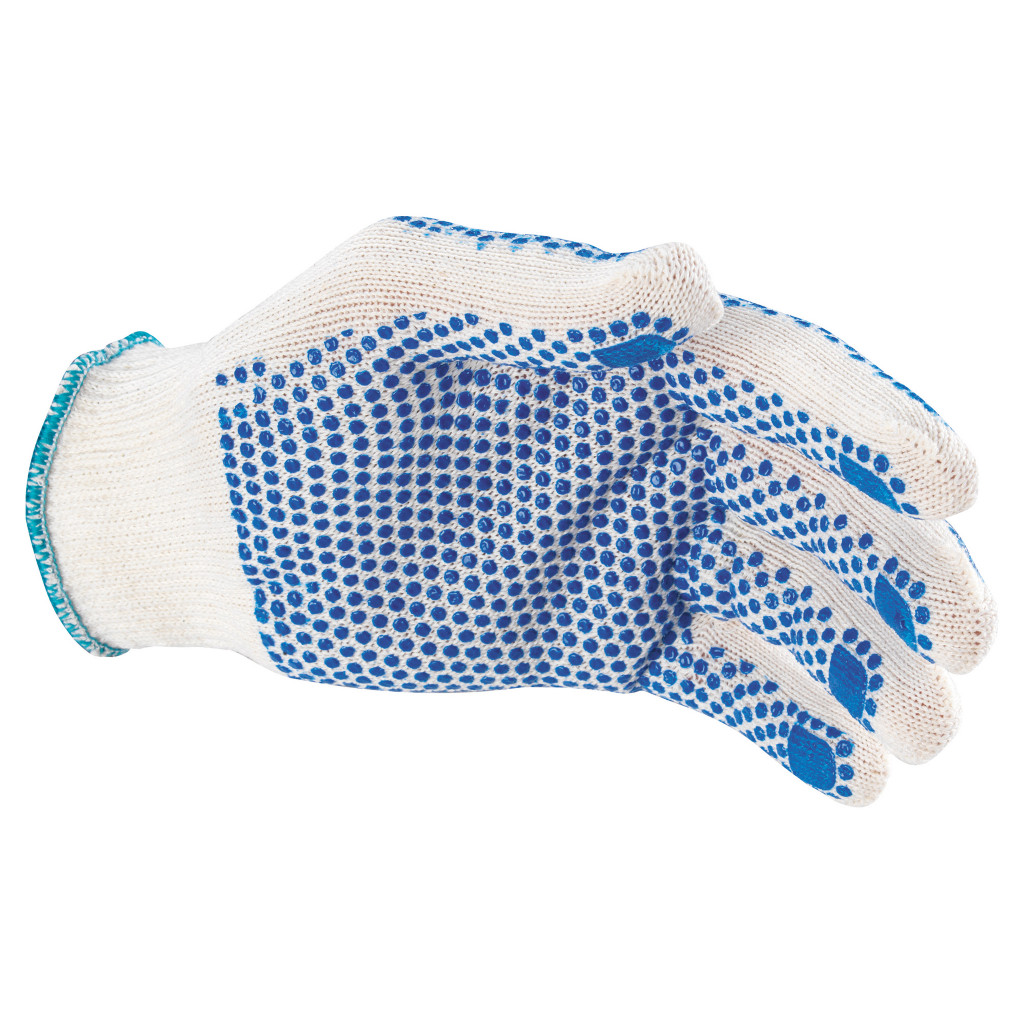 Gants tricotés à picots sur les 2 faces