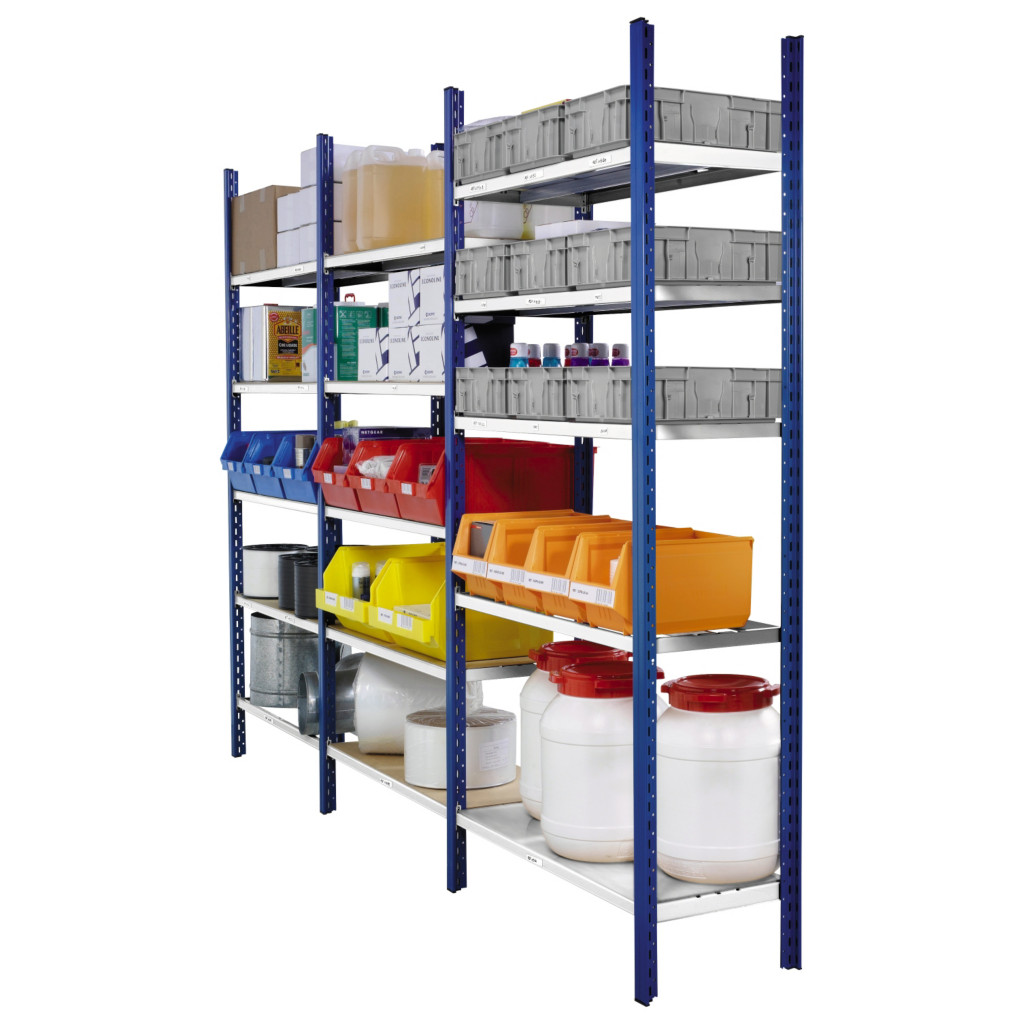 Rayonnage galvanisé tubulaire complet prospace 97 cm
