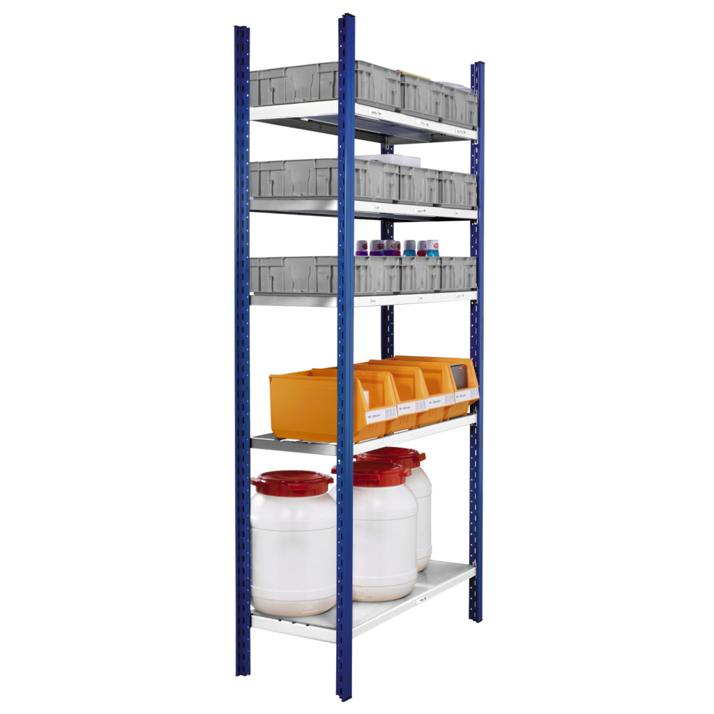 Rayonnage galvanisé tubulaire complet prospace 97 cm
